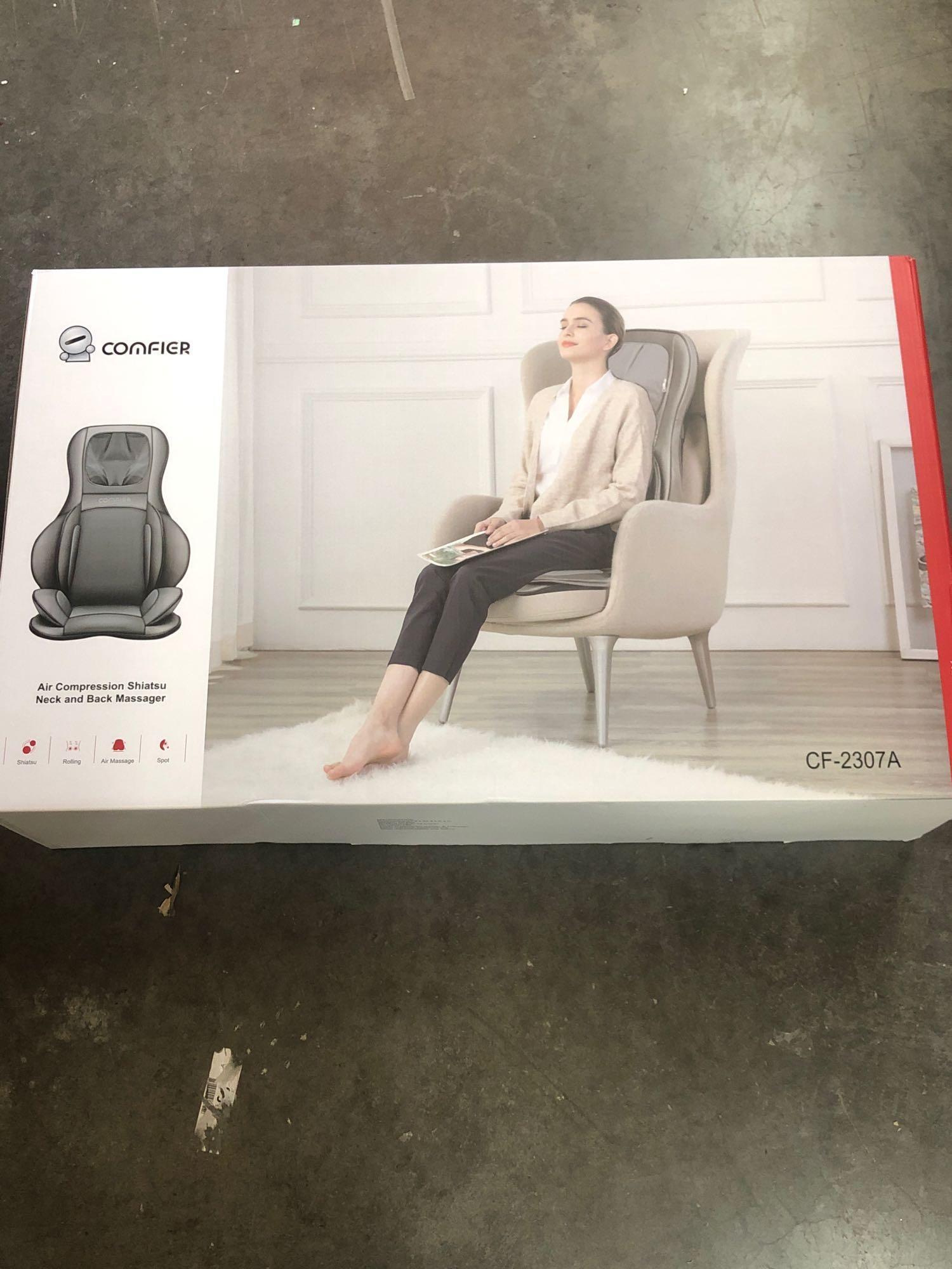 Comfier Neck and Back Massager with Heat- Shiatsu Massage Chair Pad Portable $196.99 MSRP