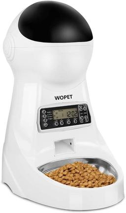 WOPET Pet Feeder Stainless Steel Bowl,Automatic Dog and Cat Feeder Food Dispenser with Timer
