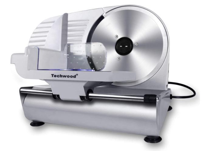 Meat Slicer, Techwood Electric Deil Food Slicer with Removable 9? Stainless Steel Blade, Deli Cheese
