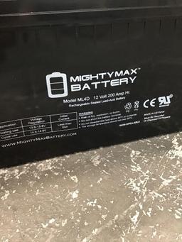 Mighty Max Battery 12V 200Ah 4D SLA AGM Battery Replacement - $369.99 MSRP