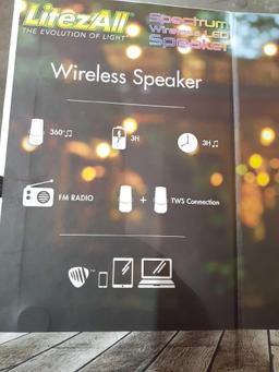 LitezAll Spectrum Color-Changing LED Wireless Bluetooth Speaker - $19.94 MSRP