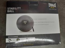 Everlast F.I.T 29.5" 75cm Inflatable Stability Yoga Ball Exercise Fitness w/Pump, $16.09