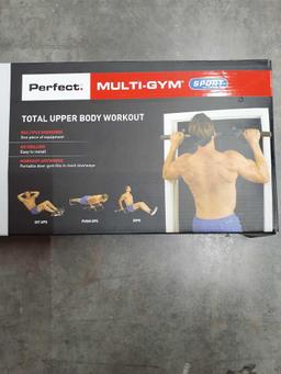 Perfect Fitness Multi-Gym Doorway Pull Up Bar and Portable Gym System, $29.99