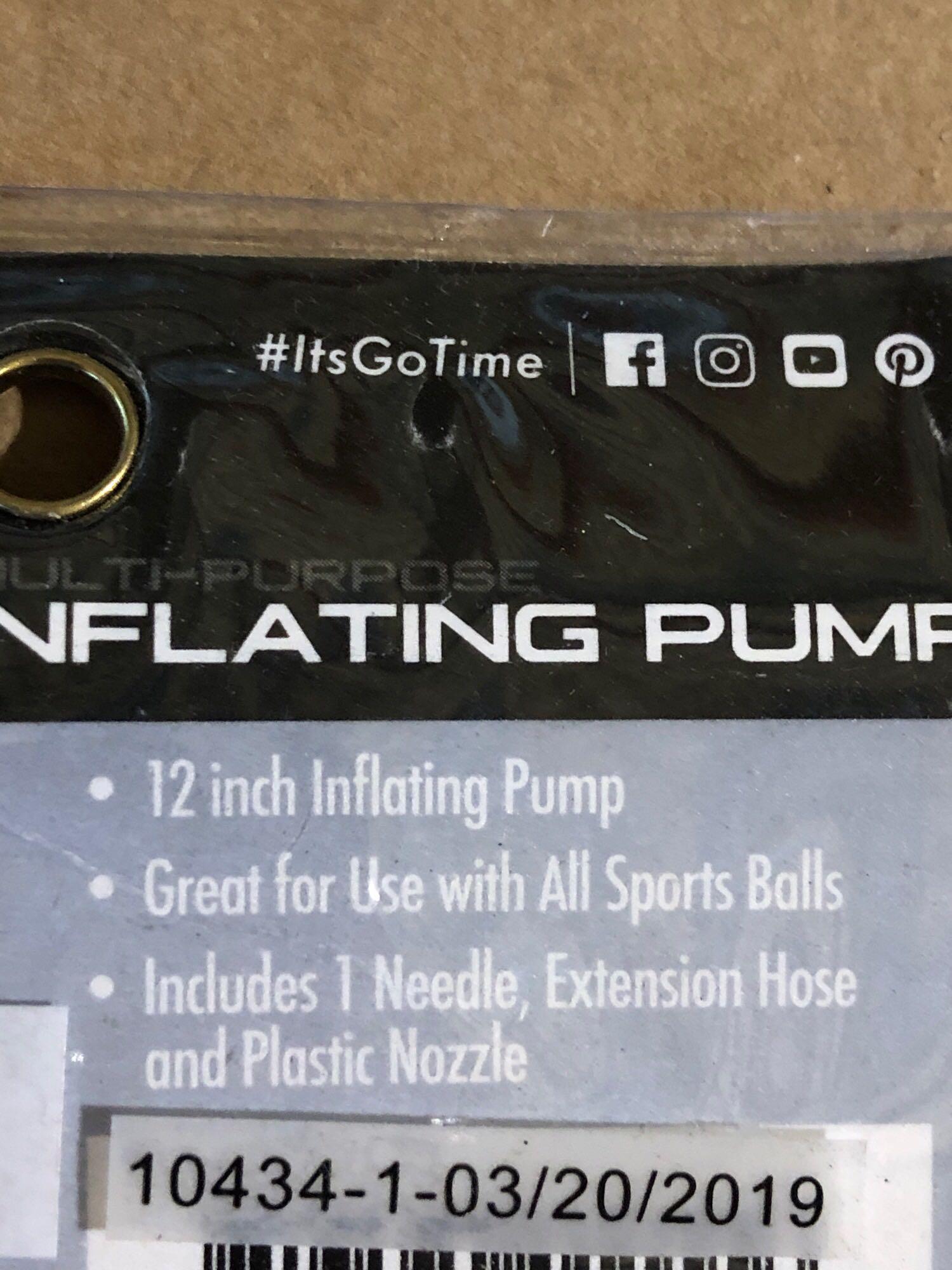 Go Time Gear Inflating Ball Pump, $7.99