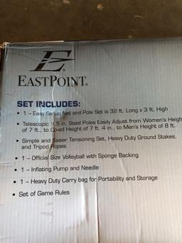 EastPoint Sports Ultimate Volleyball Set - $89.99 MSRP