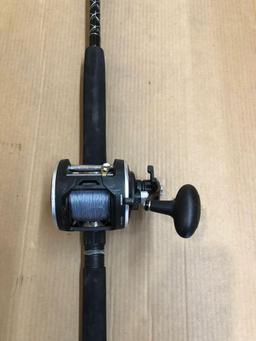 PENN Rival Level Wind Conventional Reel and Fishing Rod Combo