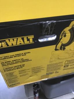 DEWALT Miter Saw, Single Bevel, Compound, 10-Inch, 15-Amp (DWS713) - $219.00 MSRP