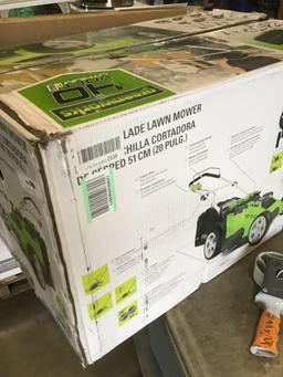 Greenworks 40V 20 Inch Cordless Twin Force Lawn Mower, 4Ah and 2Ah Batteries with Charger Included