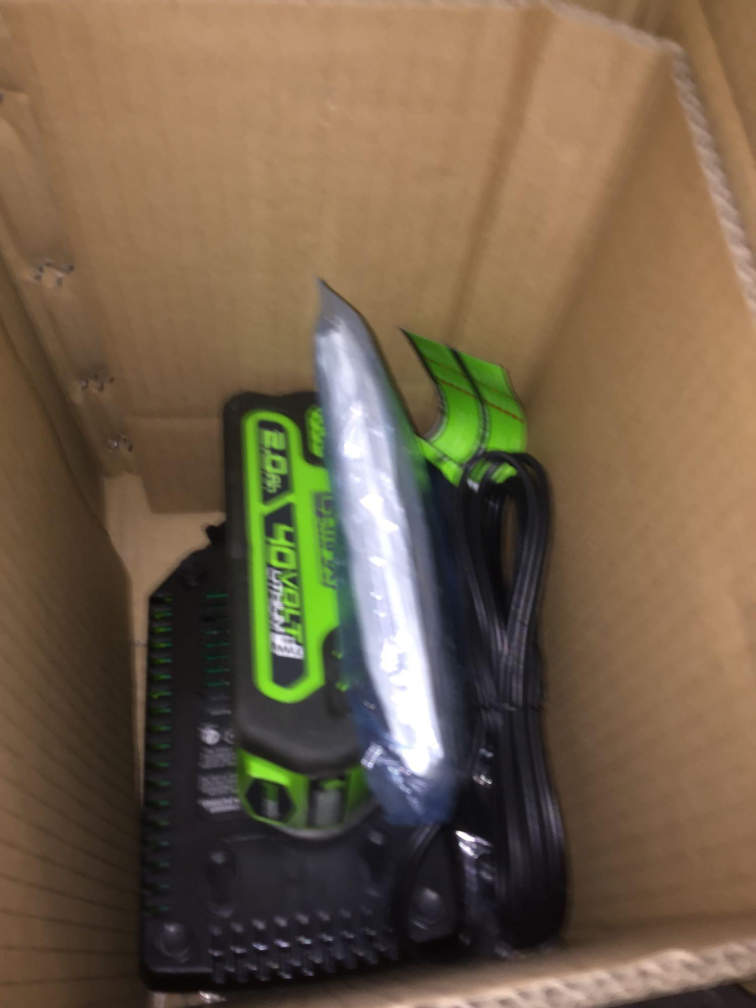 Greenworks 40V 12-Inch Cordless Chainsaw, 2.0 AH Battery and Charger Included, 20262 - $179.99 MSRP