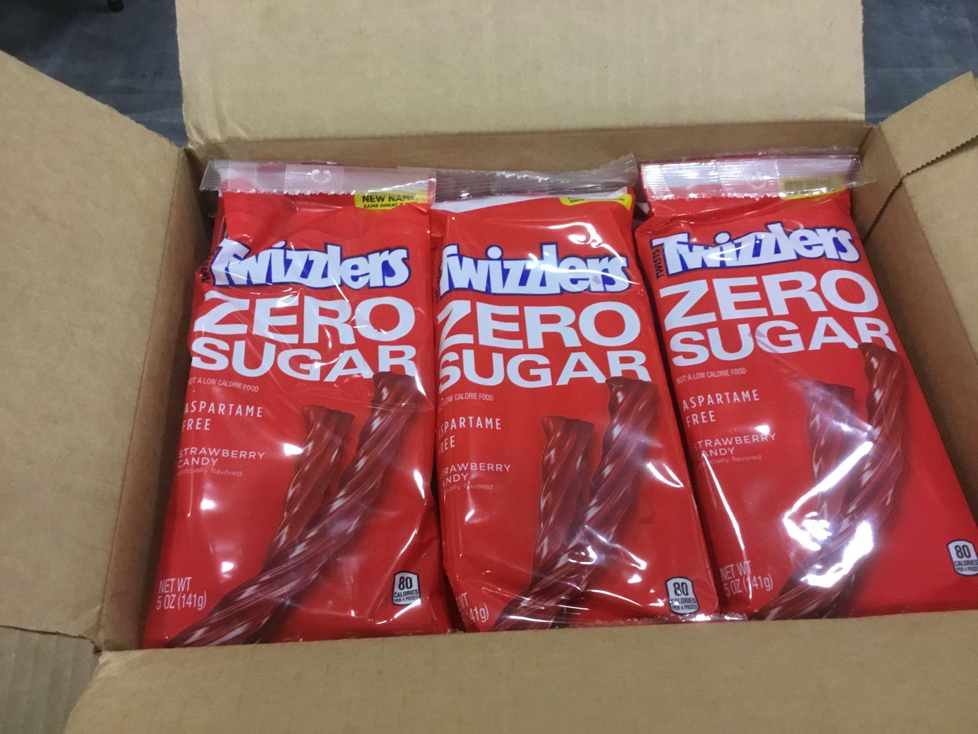 TWIZZLERS Strawberry Licorice Sugar Free Candy, 5 Oz, Bag, (12 Count) - $24.40 MSRP