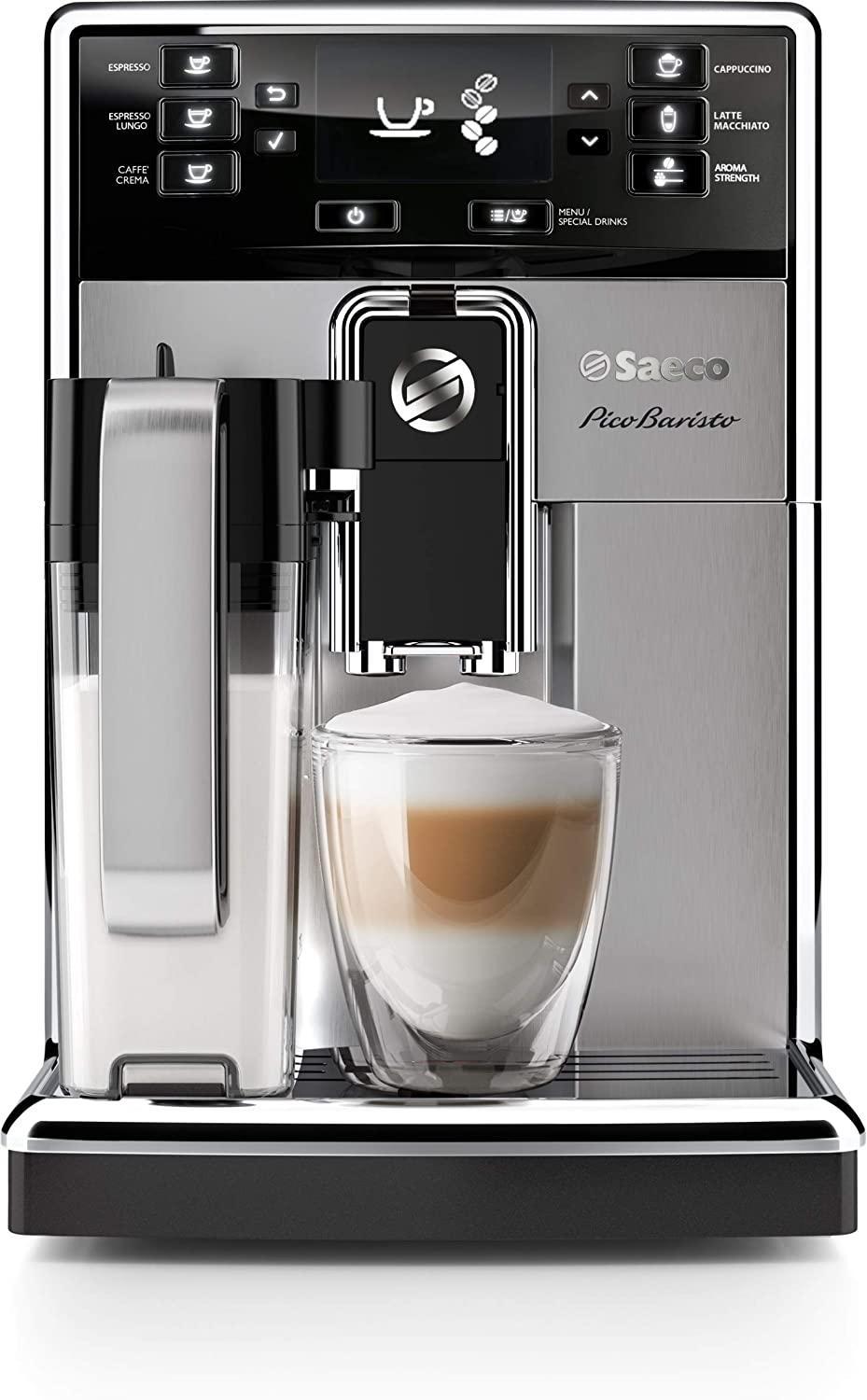 Saeco PicoBaristo Super Automatic Espresso Machine, 1.8 L, Stainless Steel, HD8927/47 $1,199.95 MSRP