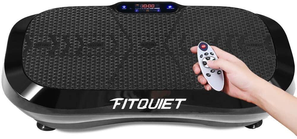 FITQUIET Vibration Plate Exercise Machine With Loop Resistance Bands - Whole Body - $101.17 MSRP