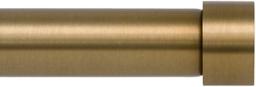 Ivilon Drapery Window Curtain Rod - End Cap Style Design 1 Inch Pole. 72 to 144 Inch Color Warm Gold