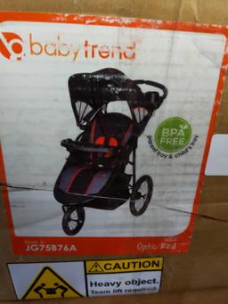 Baby Trend Pathway 35 Jogger Stroller, Optic Red - $119.99 MSRP