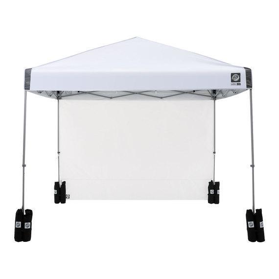 E-Z UP Regency 10'x10' Straight-Leg Canopy with Wall and Weight Bags, White $189.99 MSRP