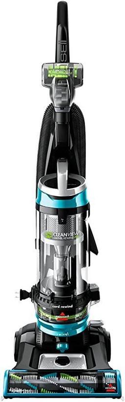 BISSELL Cleanview Swivel Rewind Pet Upright Bagless Vacuum Cleaner, Teal - $149.99 MSRP