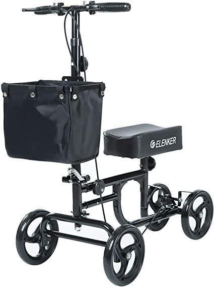 ELENKER Steerable Knee Walker Deluxe Medical Scooter - $115.99 MSRP