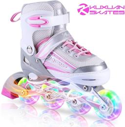 Kuxuan Inline Skates Adjustable for Kids, Girls Skates with All Wheels Light up... $54.99 MSRP