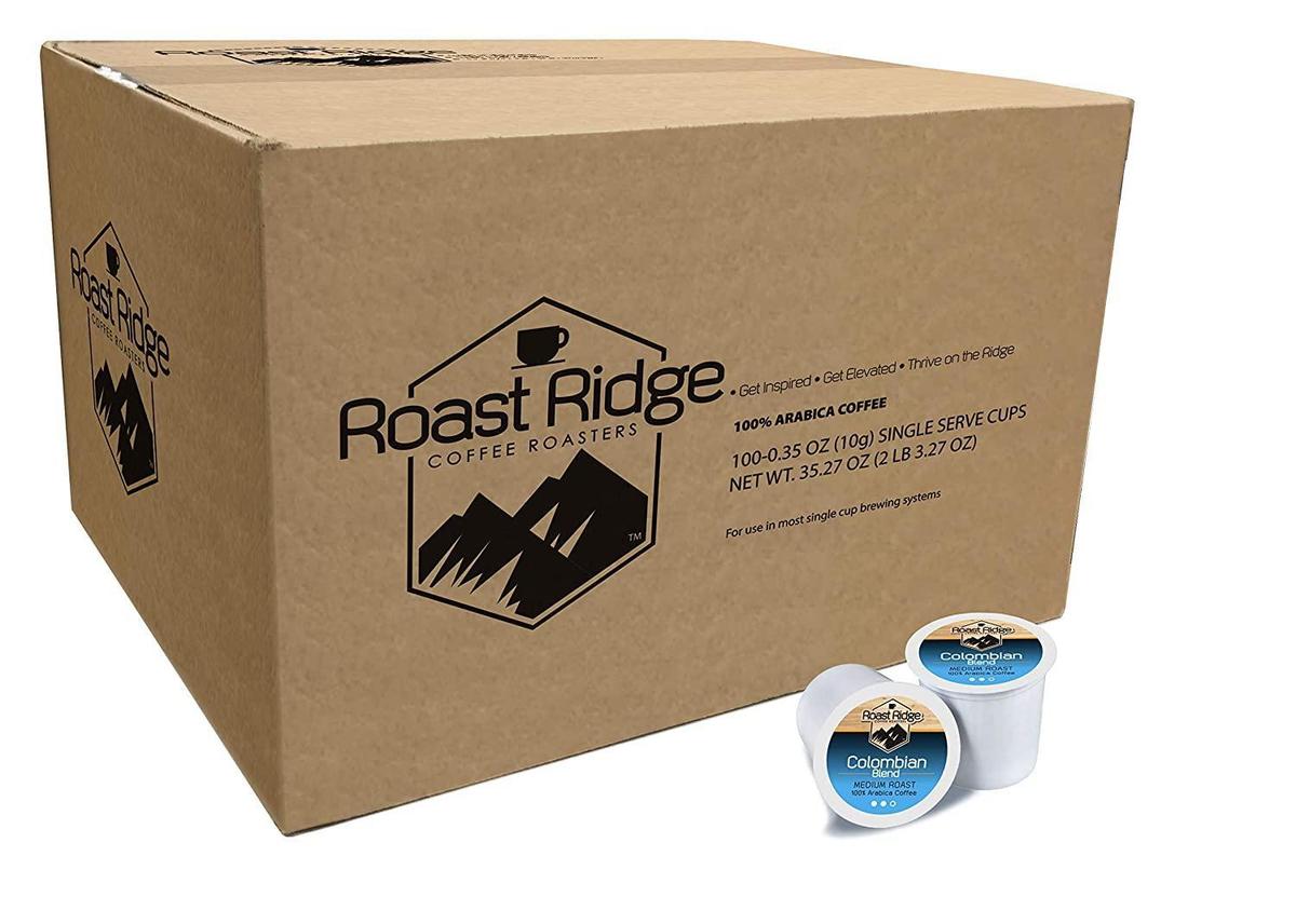 Roast Ridge Single Serve Coffee Pods, Colombian, 100 Count