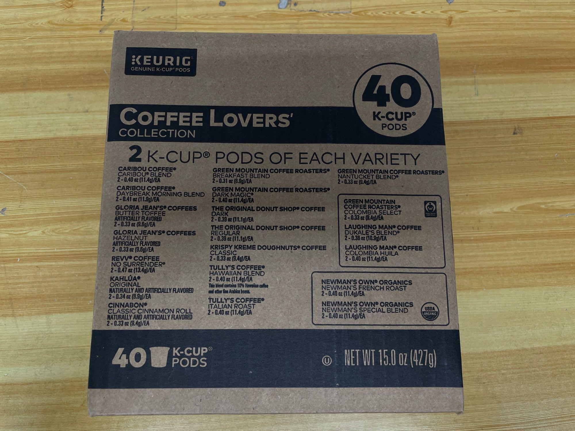 Keurig Coffee Lovers' Collection Variety Pack, Single-Serve Coffee K-Cup Pods, 40 Count $25.49 MSRP