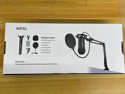 YOTTO USB Microphone Kit 192KHZ/24BIT Plug and Play Computer PC Microphone Studio Streaming Cardioid