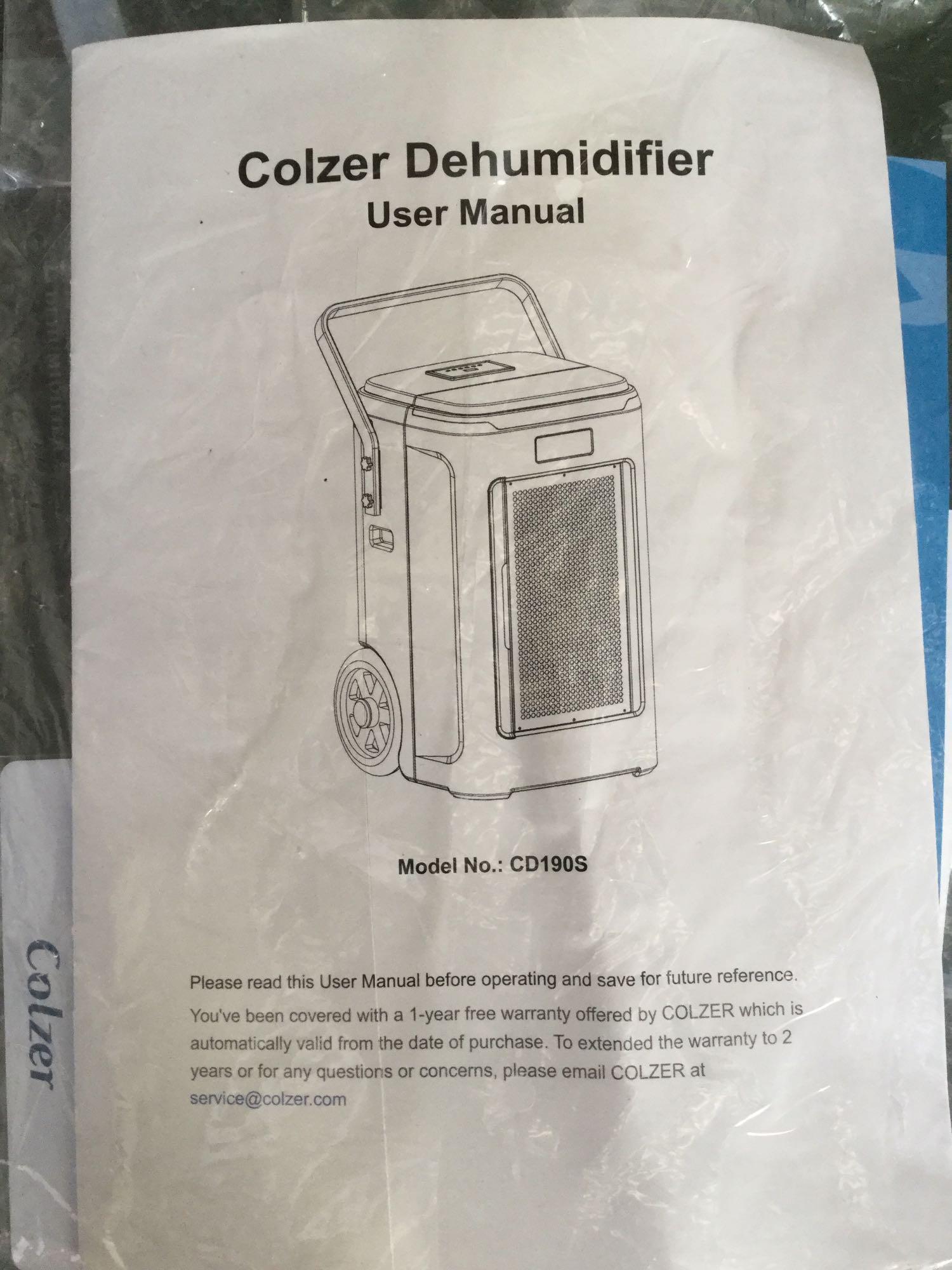 COLZER 180 Pints Commercial Dehumidifier with Pump and Drain Hose,Large Industrial $1,099.00 MSRP