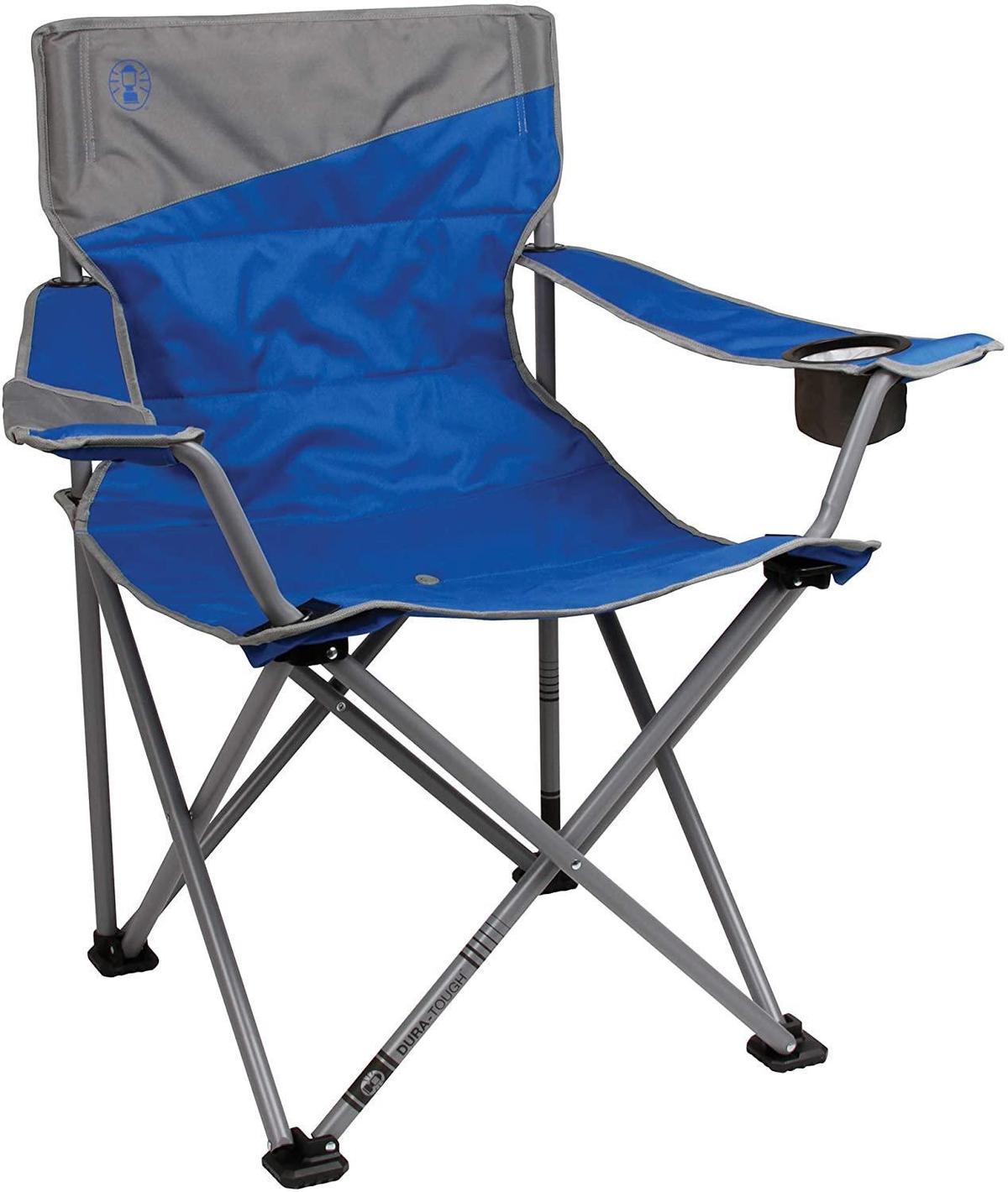 Coleman Big-N-Tall Quad Camping Chair, Blue - $41.19 MSRP