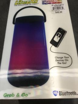 LitezAll Spectrum Color-Changing LED Wireless Bluetooth Speaker (LA-CLRBT-9/18) - $19.94 MSRP