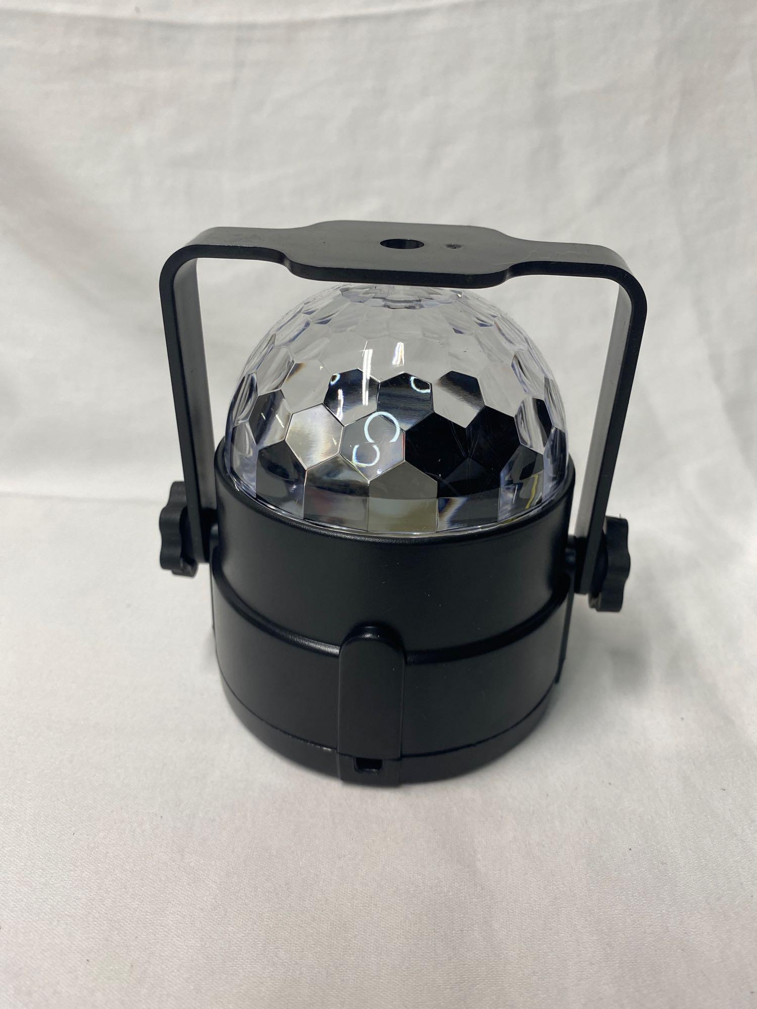 7 Colors Sound Activated Remote Control Rotating Crystal Ball DJ Light, $35.99 MSRP (BRAND NEW)