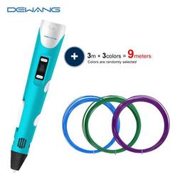3D Printing Pen with Display - Includes 3 Starter Colors of Filament - Blue, $59.99 MSRP (BRAND NEW)
