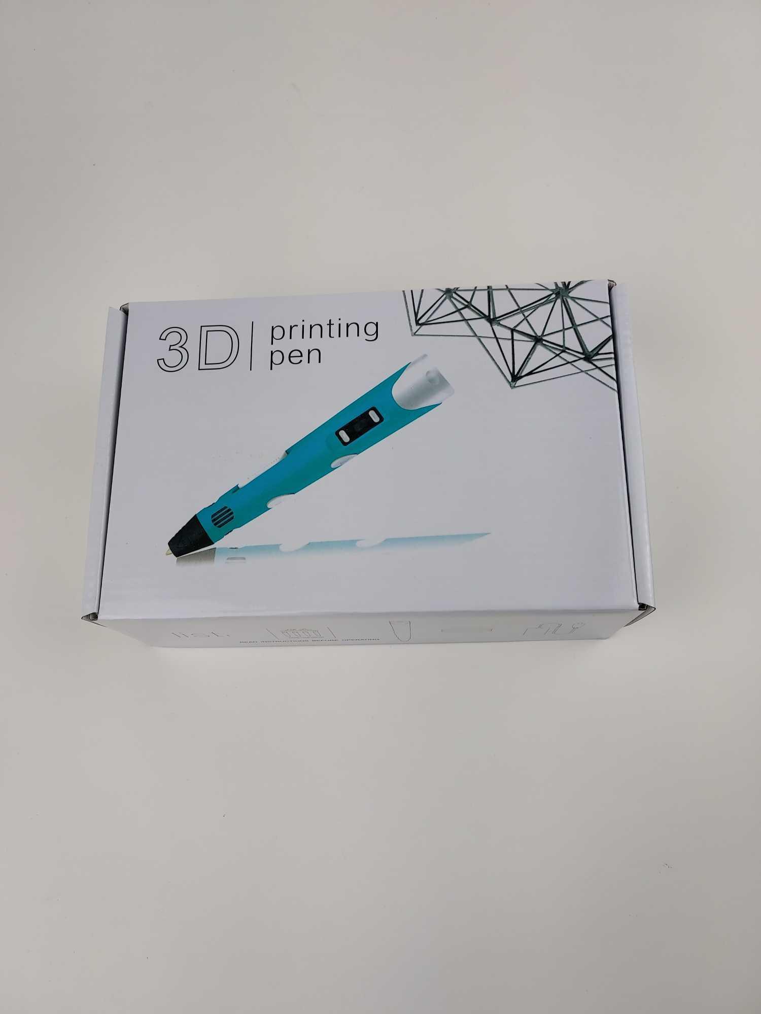 3D Printing Pen with Display - Includes 3 Starter Colors of Filament - Blue, $59.99 MSRP (BRAND NEW)