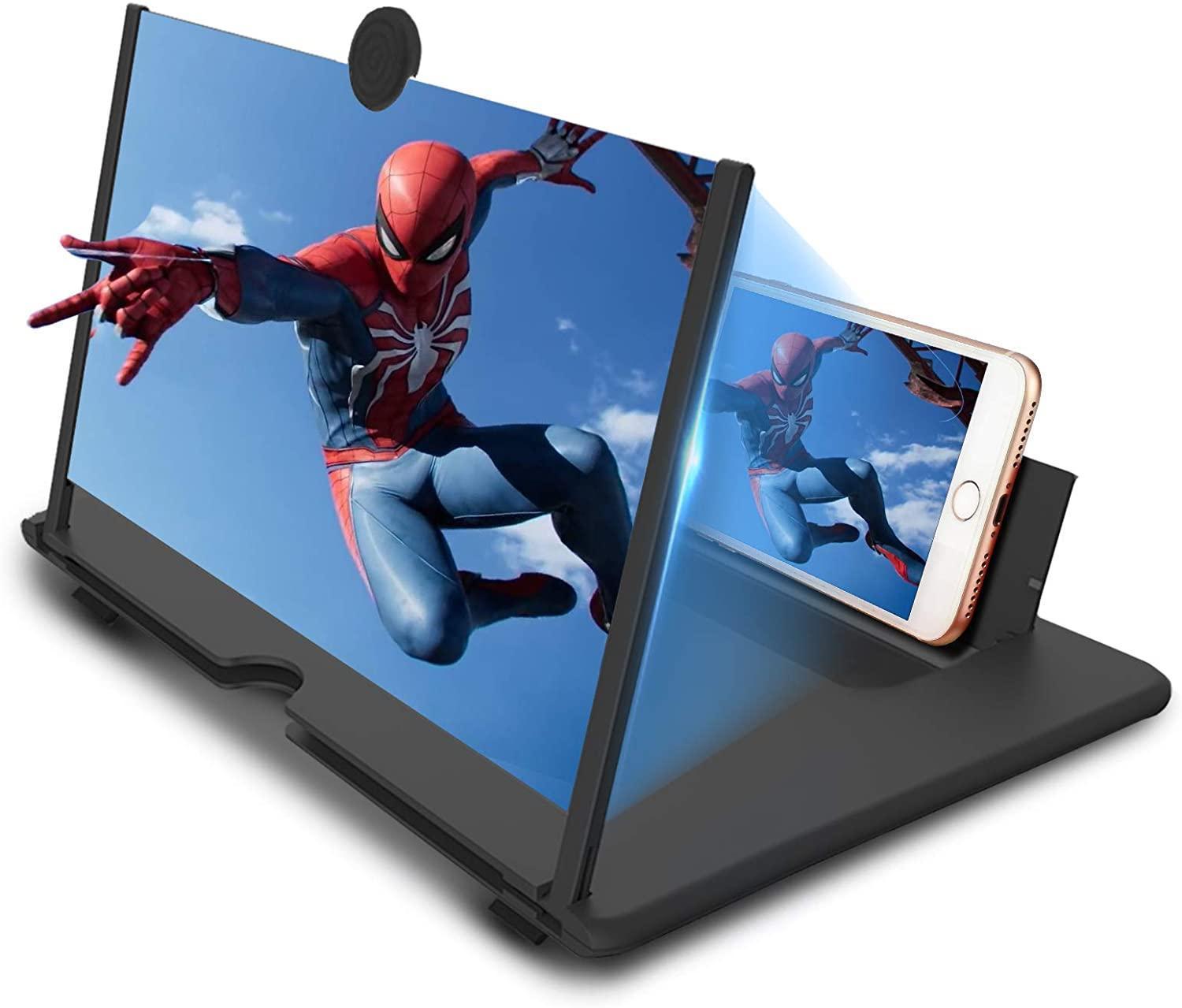 12 Inch Screen Magnifier with Foldable Stand Holder for All Smartphones, $32.99 MSRP (BRAND NEW)