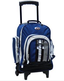 CalPak School Rolling Backpack & 5060N Awestruck 18" Double Compartment Rolling Backpack