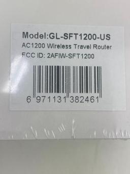 Opal GL-SFT1200 Secure Travel WiFi Router AC1200 Dual Band Gigabit Ethernet, $105.00 MSRP(BRAND NEW)