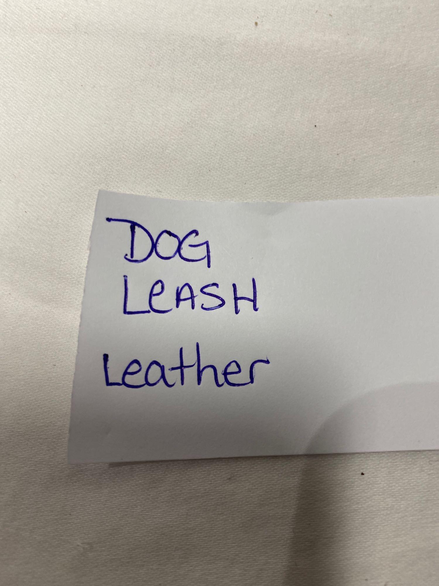 Brown Leather Braided Strap Dog Training Leash 6 Foot Heavy Duty, $30.99 (BRAND NEW)