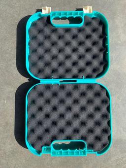 Glock Hard Gun Case New Version w/Brush and Rod - Turquoise, $48.95 MSRP - BRAND NEW