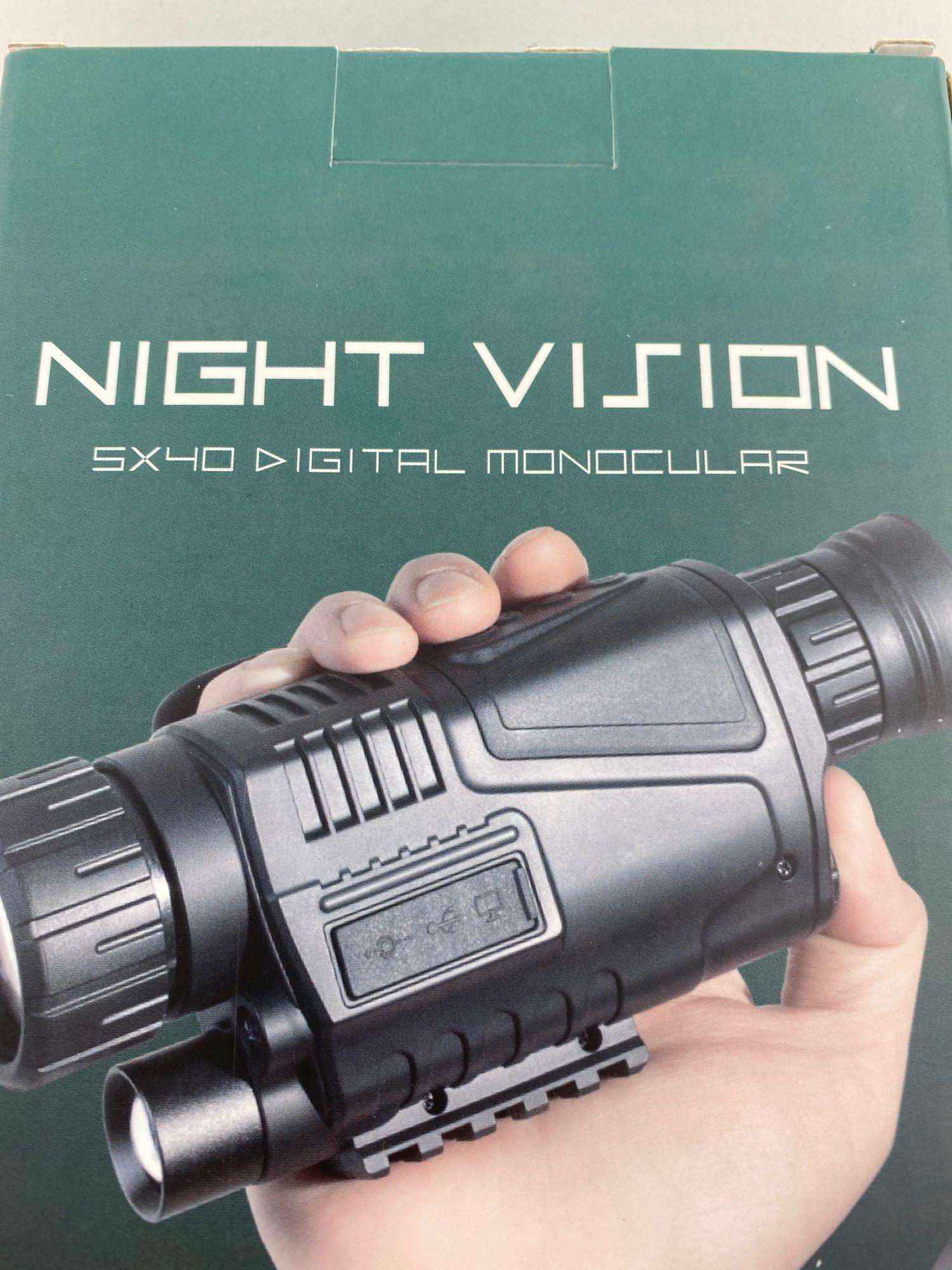 P1S-0540 5x40 Infrared IR Digital Night Vision Monocular Scope, $205.99 MSRP (BRAND NEW)