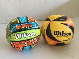 Wilson Graffiti Volleyball and Wilson Optix AVP Replica Volleyball - $64.98 MSRP