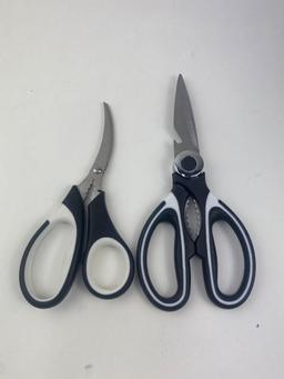 Multipurpose Ultra Sharp Utility Scissors Includes Seafood Scissors, $39.99 MSRP (BRAND NEW)
