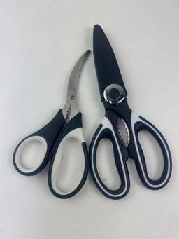 Multipurpose Ultra Sharp Utility Scissors Includes Seafood Scissors, $39.99 MSRP (BRAND NEW)