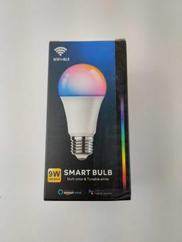 9W Dimmable A19 E26 RGB Color Changing Smart Wifi LED Bulb, $19.99 MSRP (BRAND NEW)