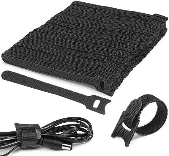 Velcro Cable Ties 150x12mm Black Velcro Self-Adhesive Cable Ties Resealable, 4 packs - $119.96 MSRP