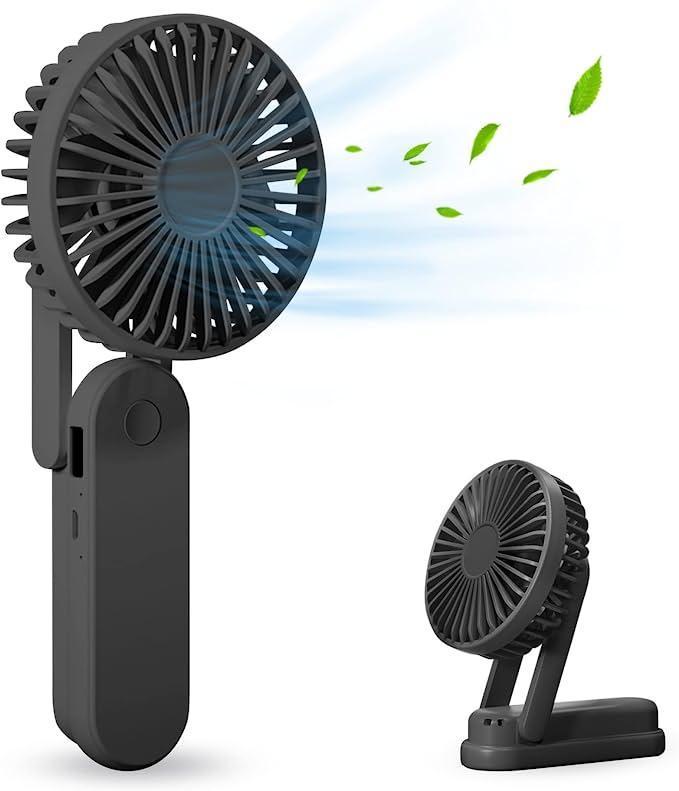 Portable Handheld Fan,Personal Fan,Mini Fan with Power Bank,Rechargeable Hand held Fan - $15.99