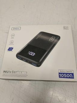 INIU BI-B6 Portable Charger, 22.5W 10500mAh Slim USB C Power Bank, Black - $22.45