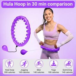 Bodyline hula hoop tires adults- massaging & intelligent smart hula hoop - $33.00 MSRP