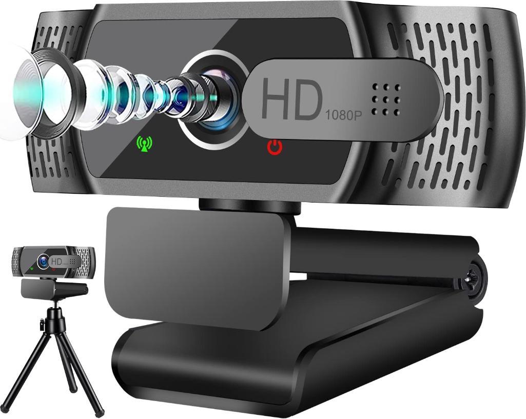 Neefeaer W6 USB PC Computer HD 1080P Webcam with Mic/Tripod and Auto Light Correction $19.30 MSRP