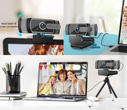 Neefeaer W6 USB PC Computer HD 1080P Webcam with Mic/Tripod and Auto Light Correction $19.30 MSRP