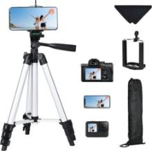 Vicloon Lightweight Aluminium and Telescopic Mobile Phone Tripod with Carry Bag, Mobile Phone Holder