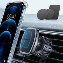 LISEN Air Grille Phone Holder, 6 x N52 Magnets Magnetic 360... Rotating Magnetic Car Mount