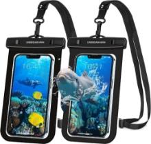 UNBREAKcable Waterproof Mobile Phone Case ? Pack Of 2, Up To 6.6 Inch, Ipx8 Waterproof Phone Case